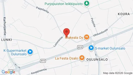 Apartments for rent i Oulu - kort over placeringen