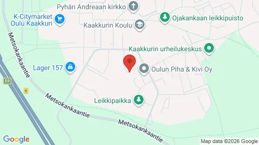 Apartments for rent i Oulu - kort over placeringen