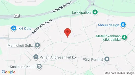 Apartments for rent i Oulu - kort over placeringen