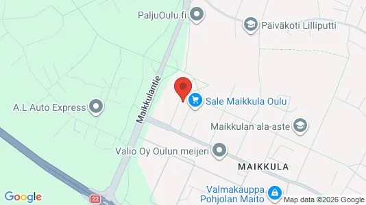 Apartments for rent i Oulu - kort over placeringen
