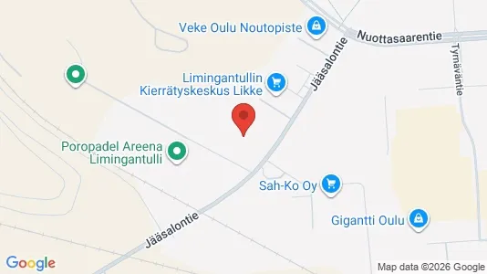 Apartments for rent i Oulu - kort over placeringen
