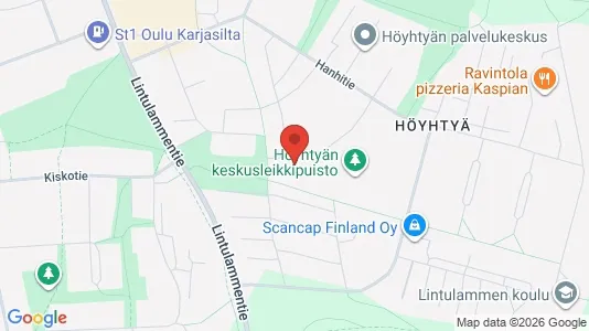 Apartments for rent i Oulu - kort over placeringen