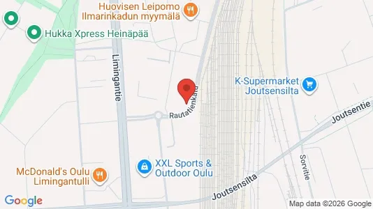 Apartments for rent i Oulu - kort over placeringen