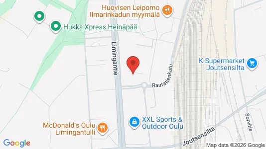 Apartments for rent i Oulu - kort over placeringen