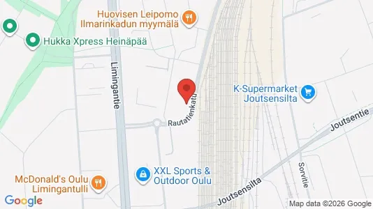 Apartments for rent i Oulu - kort over placeringen