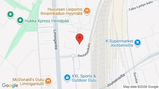 Apartments for rent i Oulu - kort over placeringen