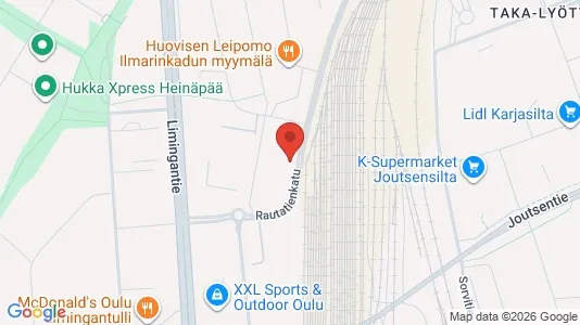 Apartments for rent i Oulu - kort over placeringen