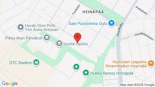 Apartments for rent i Oulu - kort over placeringen