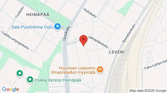 Apartments for rent i Oulu - kort over placeringen