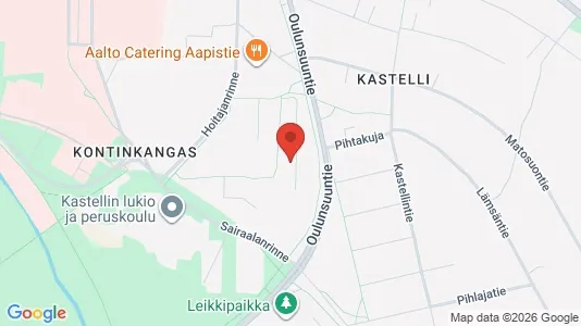 Apartments for rent i Oulu - kort over placeringen
