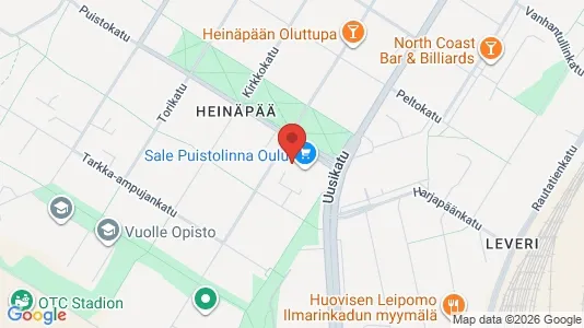 Apartments for rent i Oulu - kort over placeringen