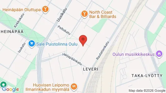 Apartments for rent i Oulu - kort over placeringen