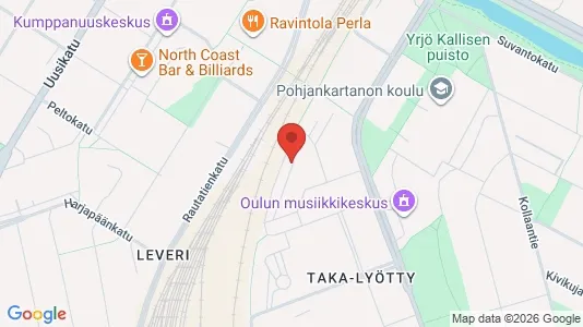 Apartments for rent i Oulu - kort over placeringen