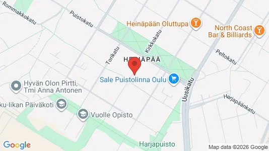 Apartments for rent i Oulu - kort over placeringen
