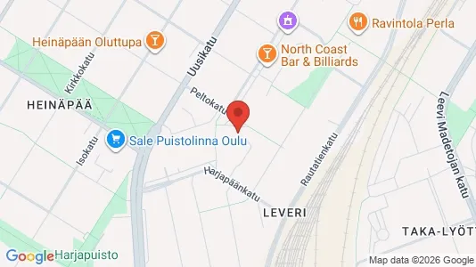Apartments for rent i Oulu - kort over placeringen