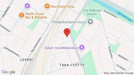 Apartments for rent i Oulu - kort over placeringen