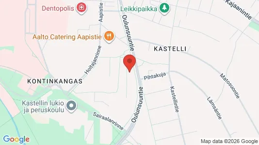 Apartments for rent i Oulu - kort over placeringen