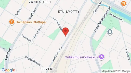 Apartments for rent i Oulu - kort over placeringen