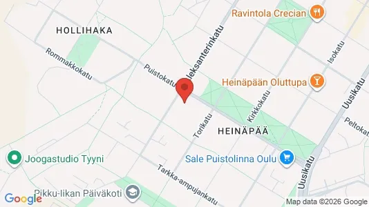 Apartments for rent i Oulu - kort over placeringen