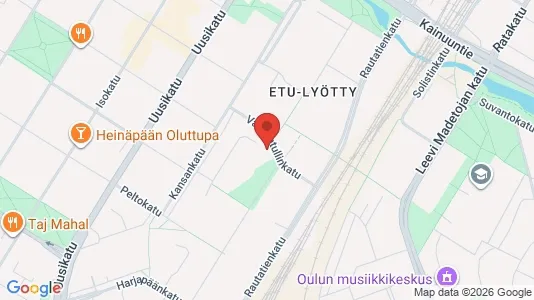 Apartments for rent i Oulu - kort over placeringen