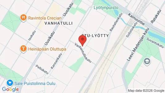 Apartments for rent i Oulu - kort over placeringen