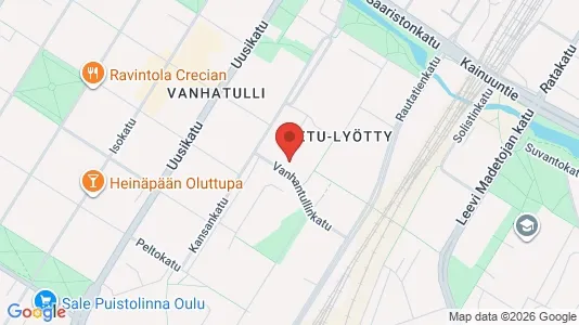 Apartments for rent i Oulu - kort over placeringen
