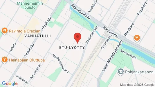 Apartments for rent i Oulu - kort over placeringen