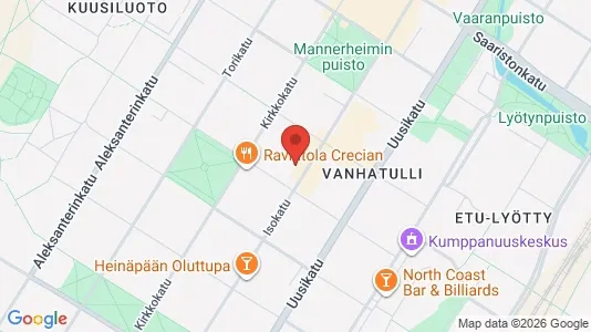 Apartments for rent i Oulu - kort over placeringen