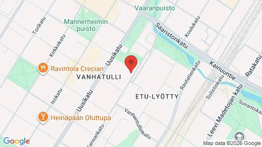 Apartments for rent i Oulu - kort over placeringen