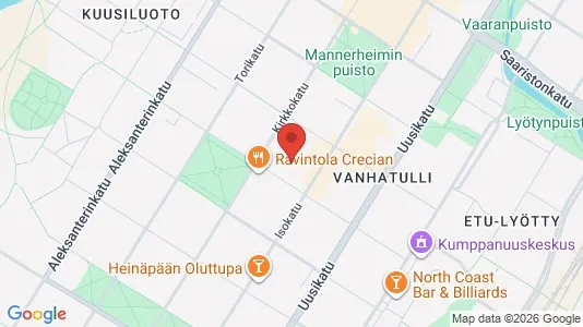 Apartments for rent i Oulu - kort over placeringen