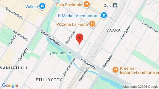 Apartments for rent i Oulu - kort over placeringen