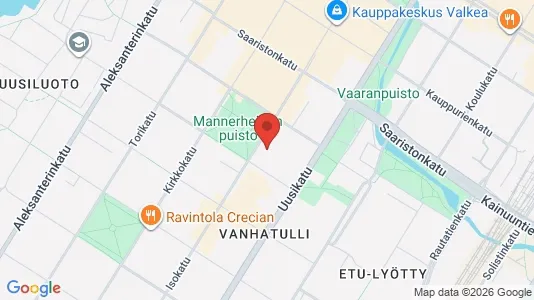 Apartments for rent i Oulu - kort over placeringen