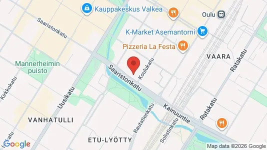 Apartments for rent i Oulu - kort over placeringen