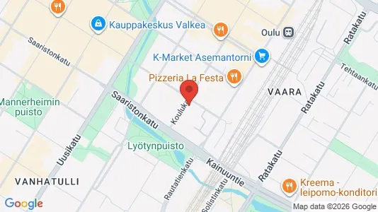 Apartments for rent i Oulu - kort over placeringen