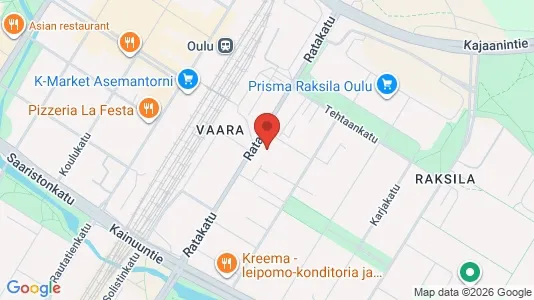 Apartments for rent i Oulu - kort over placeringen