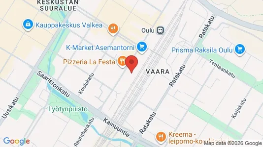 Apartments for rent i Oulu - kort over placeringen