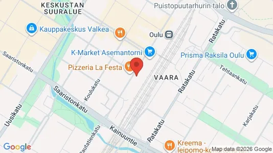 Apartments for rent i Oulu - kort over placeringen
