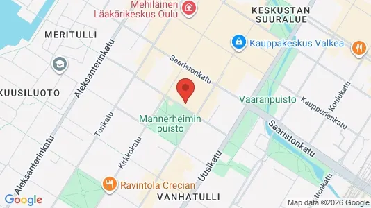 Apartments for rent i Oulu - kort over placeringen
