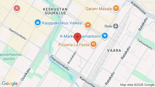 Apartments for rent i Oulu - kort over placeringen
