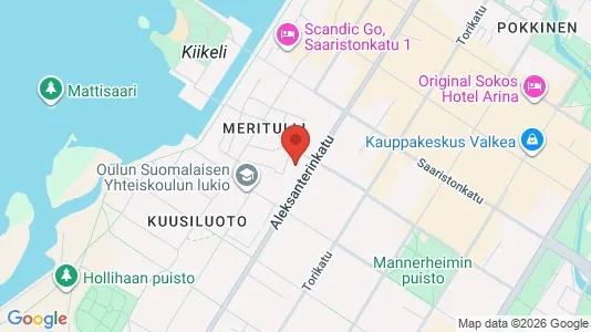 Apartments for rent i Oulu - kort over placeringen