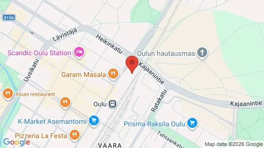 Apartments for rent i Oulu - kort over placeringen