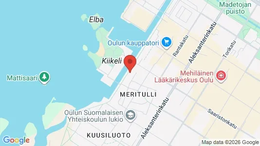 Apartments for rent i Oulu - kort over placeringen