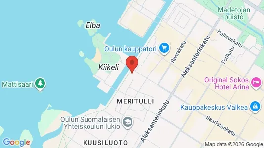 Apartments for rent i Oulu - kort over placeringen