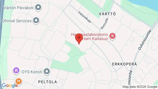 Apartments for rent i Oulu - kort over placeringen