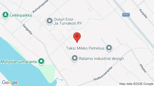 Apartments for rent i Oulu - kort over placeringen