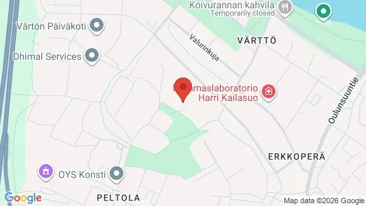 Apartments for rent i Oulu - kort over placeringen