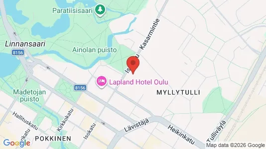 Apartments for rent i Oulu - kort over placeringen