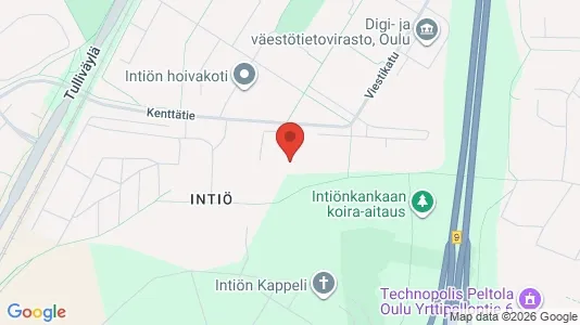 Apartments for rent i Oulu - kort over placeringen