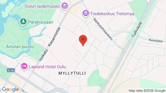 Apartments for rent i Oulu - kort over placeringen
