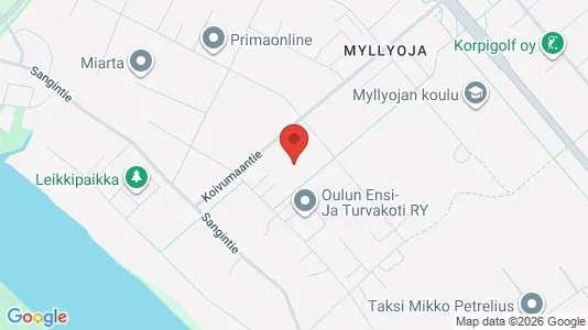 Apartments for rent i Oulu - kort over placeringen